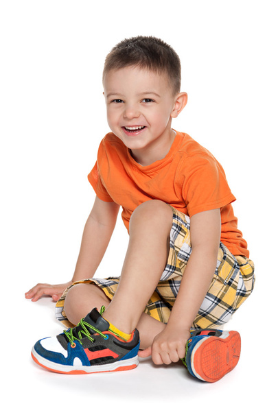 Laughing preschool boy - Photo, Image
