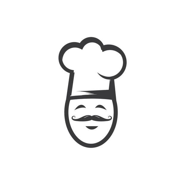 sombrero chef logo vector ilustración diseño
 - Vector, imagen