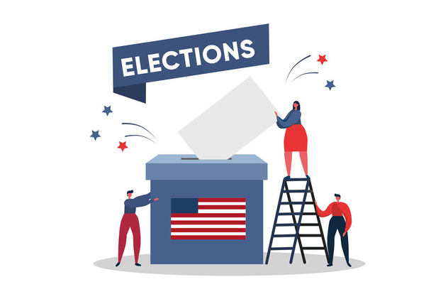 Προεδρικές εκλογές, απλά διανυσματική απεικόνιση   - Διάνυσμα, εικόνα