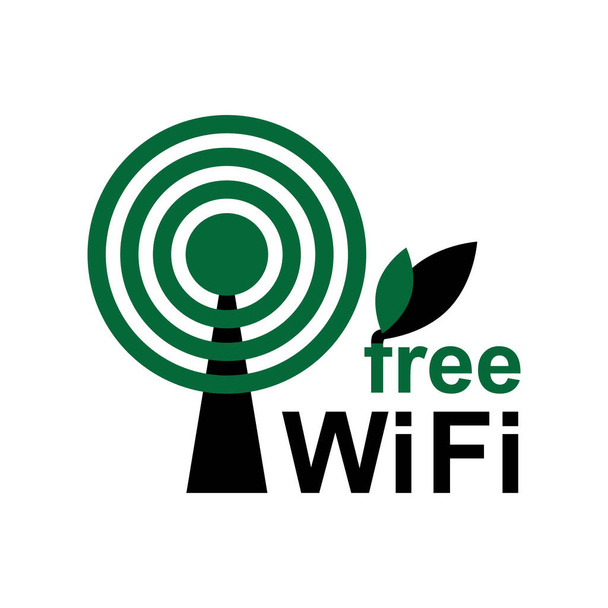 Ícone wifi simples, ilustração vetorial hot spot. Símbolo de zona de internet livre, logotipo wifi, sinal de acesso à Internet
 - Vetor, Imagem