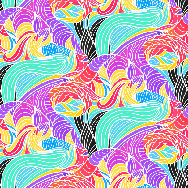 Seamless pattern with lines in the style of Doodle. Vector illustration - Vektor, Bild