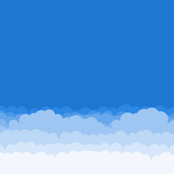 abstrakti sininen väri pilvet taivas generatiivinen taide tausta kuva
  - Vektori, kuva