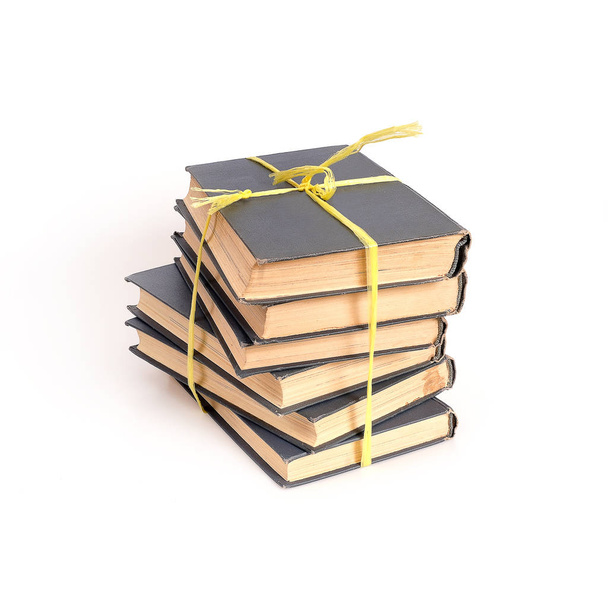 Stack of books isolated on a white background - Photo, Image
