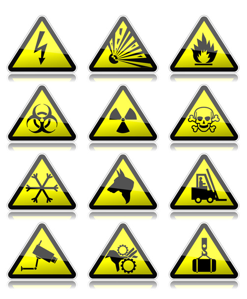 Warning signs - Vector, Image