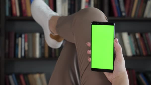 Lees nieuws online boeken winkel ontspannen modern leven van drukke hipster web smart app pov - Video