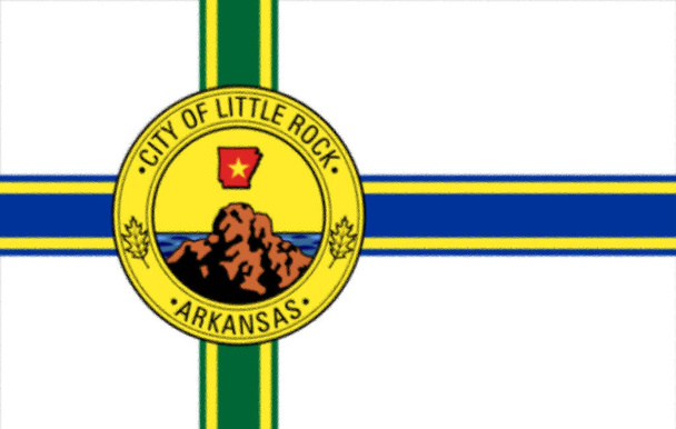 Little Rock bayrağı, Arkansas, ABD - Fotoğraf, Görsel