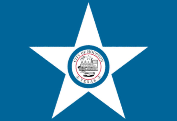 Vlag van Houston, Texas, Verenigde Staten - Foto, afbeelding