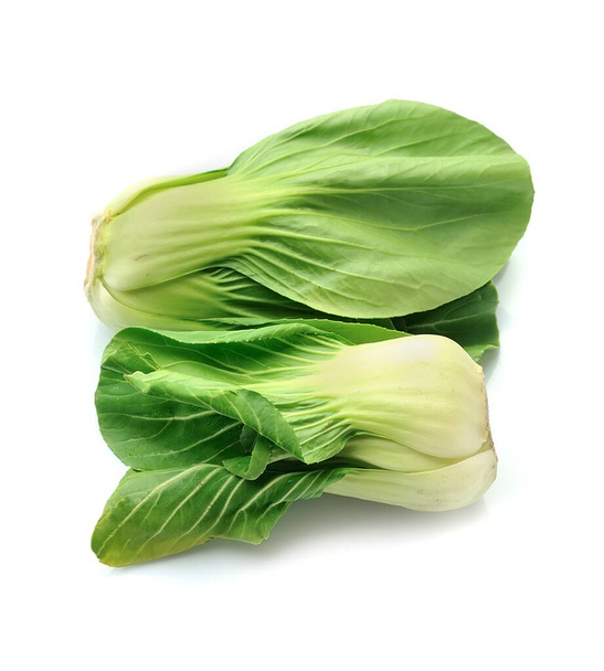 Fresh pak choi cabbage on the white backgrounds. - Photo, Image