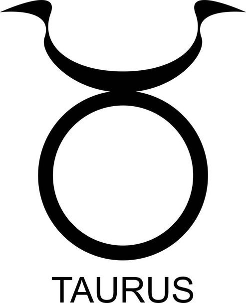 Vector image of taurus greek zodiac sign symbol  - Vektor, kép