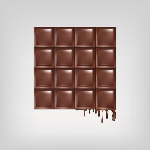 barra di cioccolato isolato vettore design piatto - Vettoriali, immagini