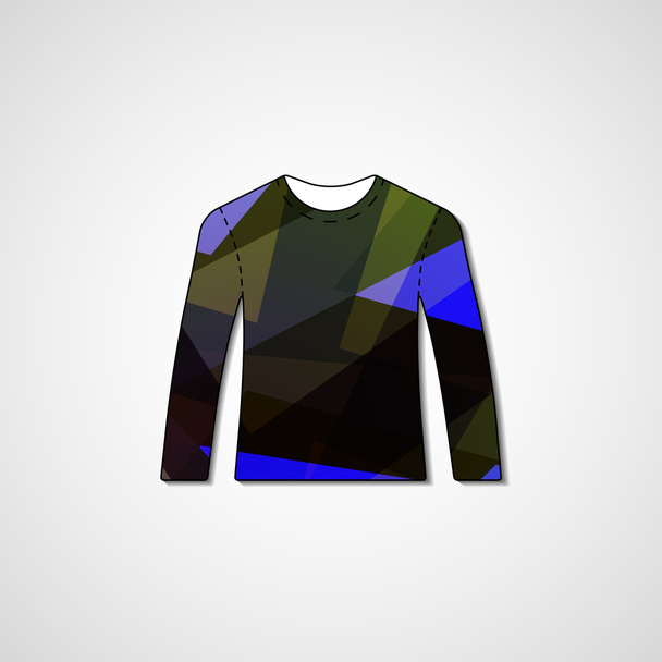 Ilustración abstracta en suéter
 - Vector, imagen