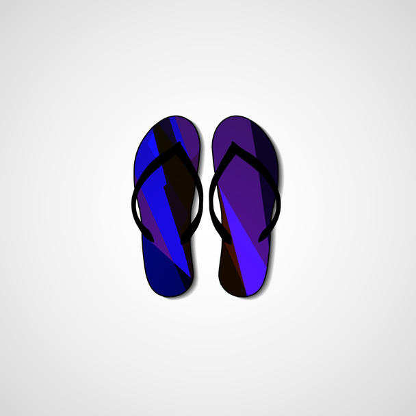 Abstract illustration on flip flops - Vektori, kuva