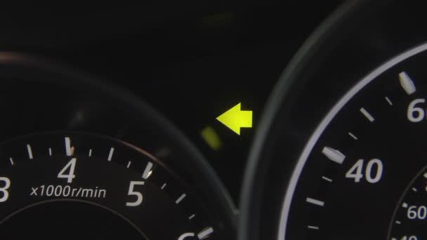 Car turning signal or indicator blinking. - Footage, Video