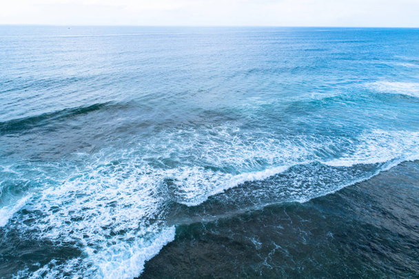 Drone aerial view of sea wave surface - Φωτογραφία, εικόνα