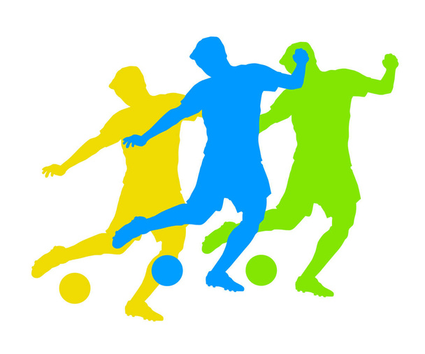 Jalkapallo urheilu graafinen vektori laatu - Vektori, kuva