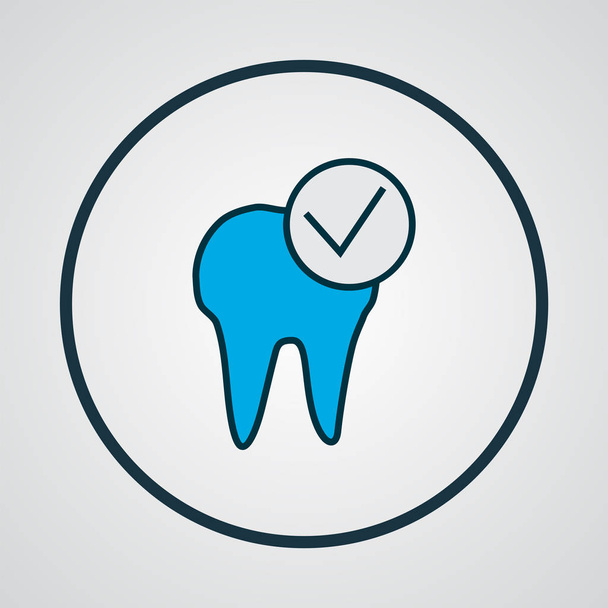 Icona per la cura dentale simbolo linea colorata. Elemento sanitario isolato di qualità premium in stile trendy
. - Foto, immagini