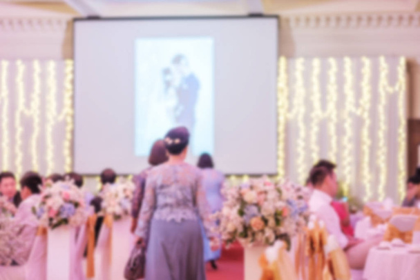 borrosa de boda ceremonia evento interior fondo
 - Foto, Imagen