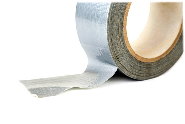 Roll of duck or duct tape on the white background - Photo, Image