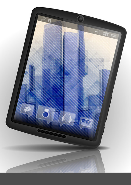 Tablet Pc & Mobile Phone. - Vector, afbeelding