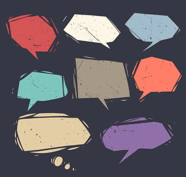 Colección de burbujas de habla y globos de diálogo
 - Vector, imagen