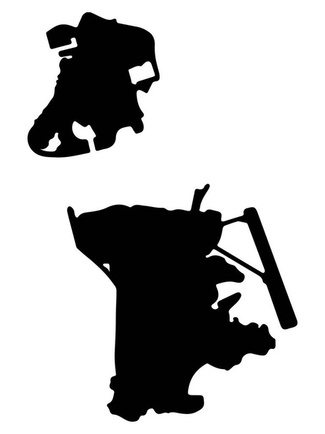 Macao silhouette de carte Illustration vectorielle eps 10
. - Vecteur, image