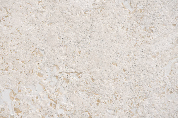 Beige limestone similar to marble natural surface for bathroom or kitchen countertop. High resolution texture and pattern. - Foto, Imagem