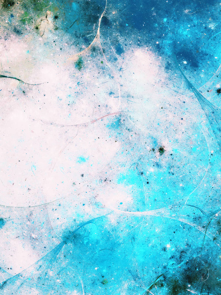 blue abstract fractal background 3d rendering - Fotó, kép