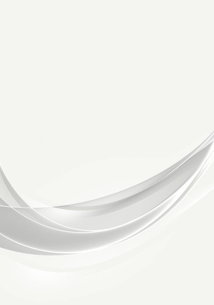 Абстрактные фоновые волны. Белый и серый абстрактный фон для визитной карточки или обои
 - Фото, изображение