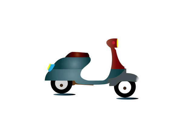 Vespa Vector Illustrazione. Simbolo scooter mod lambretta vespa immagine vettoriale. Immagine vettoriale isolata scooter
 - Vettoriali, immagini