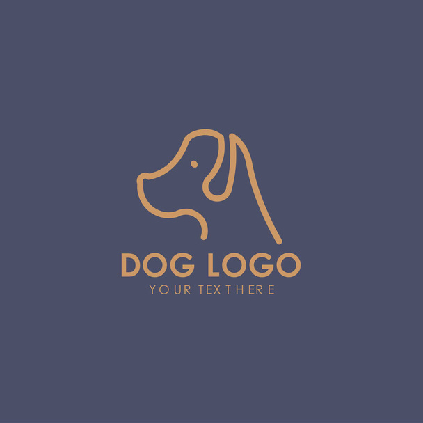 Ilustración del vector del logotipo del perro para la impresión
 - Vector, imagen