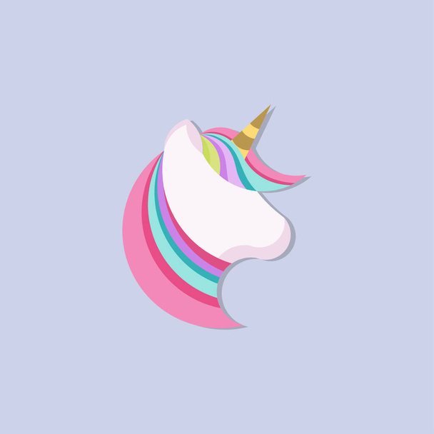 Ilustración vectorial del logotipo de Unicornio para imprimir
 - Vector, Imagen