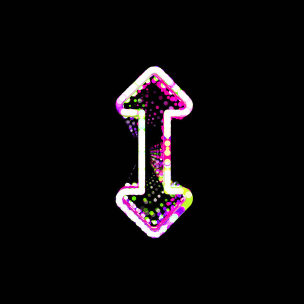 Symboli nuolet ylös monivärinen piireissä ja raidat. UFO vihreä, violetti, vaaleanpunainen
   - Valokuva, kuva