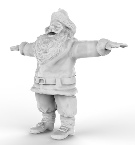 Santa Claus aislado sobre fondo blanco - Foto, Imagen