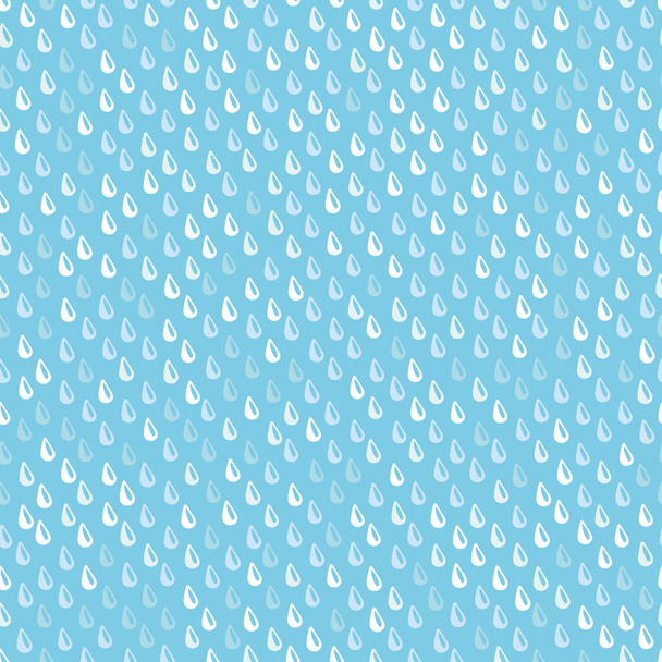Dešťové kapky bezešvá vektorová vzor - Vektor, obrázek