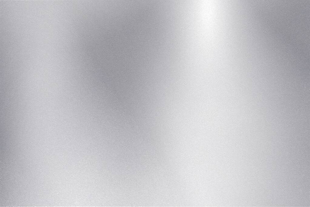 Fotokopi alanı, soyut doku arkaplanı olan gümüş folyo metal duvarda parlayan ışık - Fotoğraf, Görsel