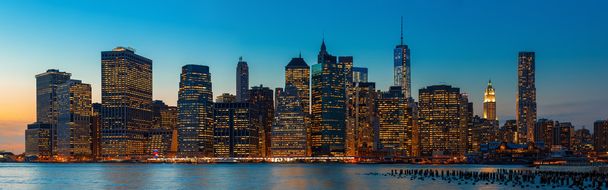 este a new york city skyline panoráma - Fotó, kép