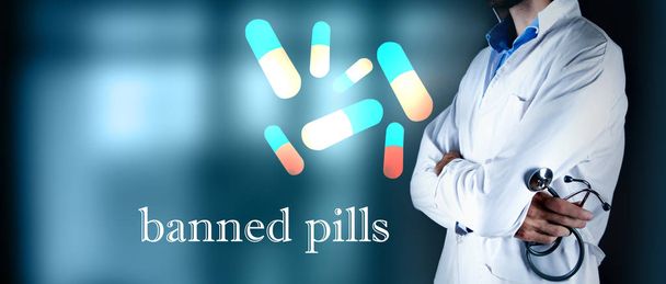 medizinisches Konzept, Nebenwirkungen von Pillen - Foto, Bild