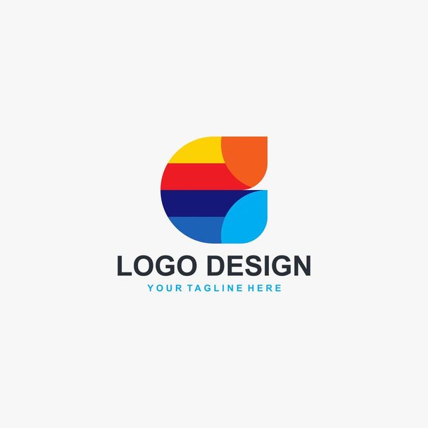 Letter C plnobarevné logo design vektor pro vaši obchodní společnost. - Vektor, obrázek