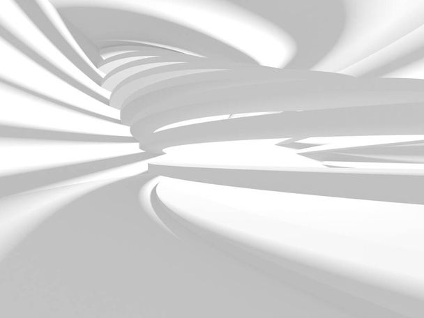 Abstract White Architecture Design Concept. 3d Render Illustration - Foto, immagini