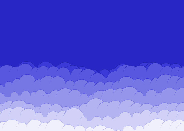 抽象カラフルな雲｜スカイジェネラティブアート背景イラスト  - ベクター画像