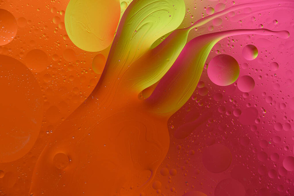 модный абстрактный оранжевый фон с пузырьками и мазками, художественной текстурой
 - Фото, изображение