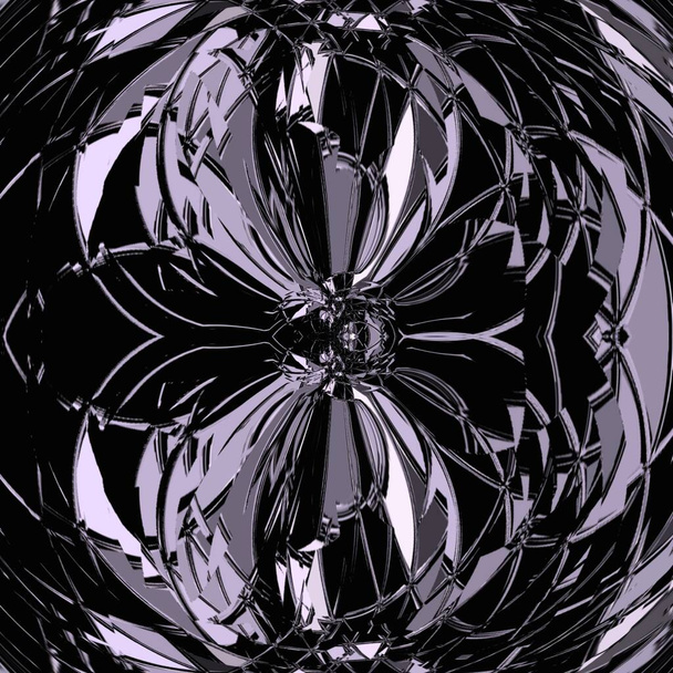 Schwarz, weiß, rosa und lila grafische Hintergrundbild-Dekoration. - Foto, Bild