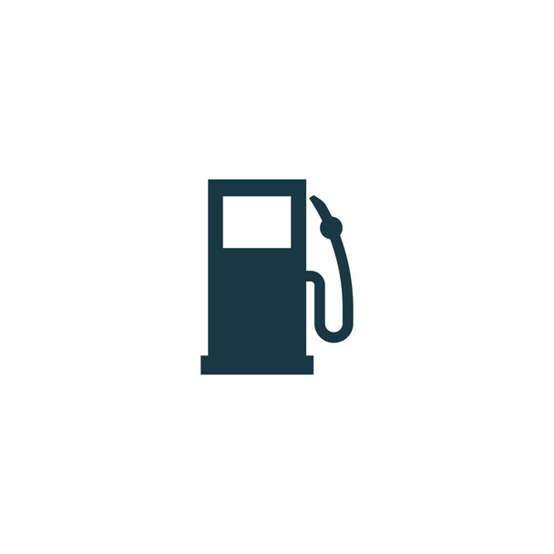 Stacja benzynowa. tankowanie samochodu z symbolem wektora. ilustracja wektora - Wektor, obraz