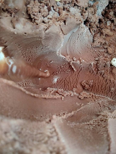 Close up shot of ice cream as background - Photo, Image