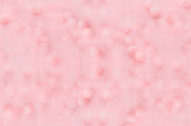 Gentle soft smooth airy pink art abstract texture with circles, background. - Photo, Image