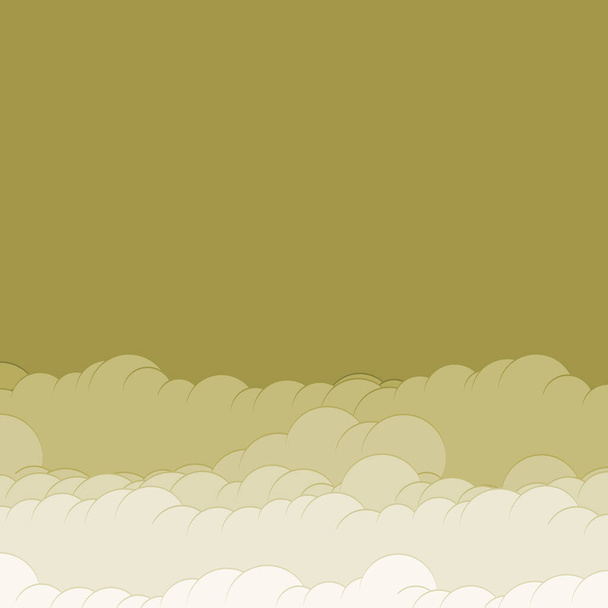 abstrakte bunte Wolken Himmel generative Kunst Hintergrund Illustration  - Vektor, Bild
