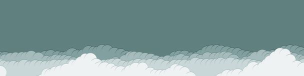αφηρημένα πολύχρωμα σύννεφα ουρανό αναγεννητική τέχνη φόντο εικονογράφηση  - Διάνυσμα, εικόνα