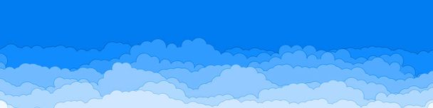 abstract kleurrijke wolken hemel generatieve kunst achtergrond illustratie  - Vector, afbeelding