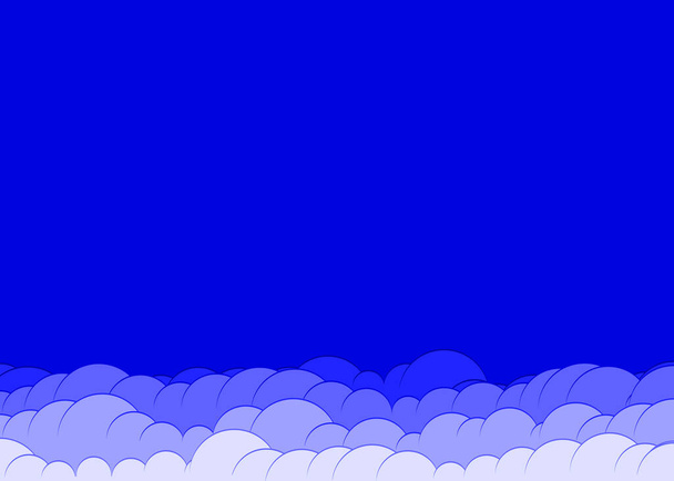 抽象カラフルな雲｜スカイジェネラティブアート背景イラスト  - ベクター画像