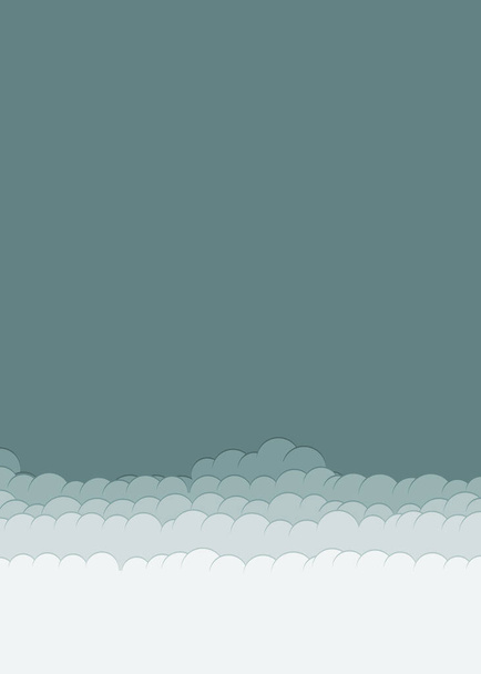 αφηρημένα πολύχρωμα σύννεφα ουρανό αναγεννητική τέχνη φόντο εικονογράφηση  - Διάνυσμα, εικόνα